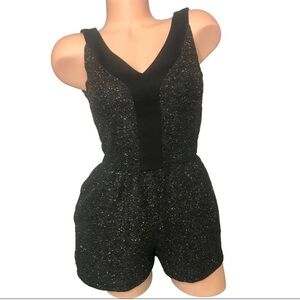Design lab black and gold romper